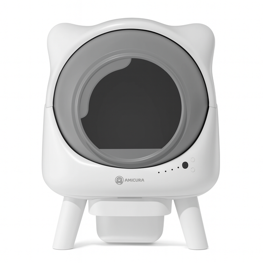 Litière Autonettoyante Connectée pour Chat – Bac XL avec App, Sécurité 10 Capteurs, Fonction Silencieuse & Nettoyage Facile