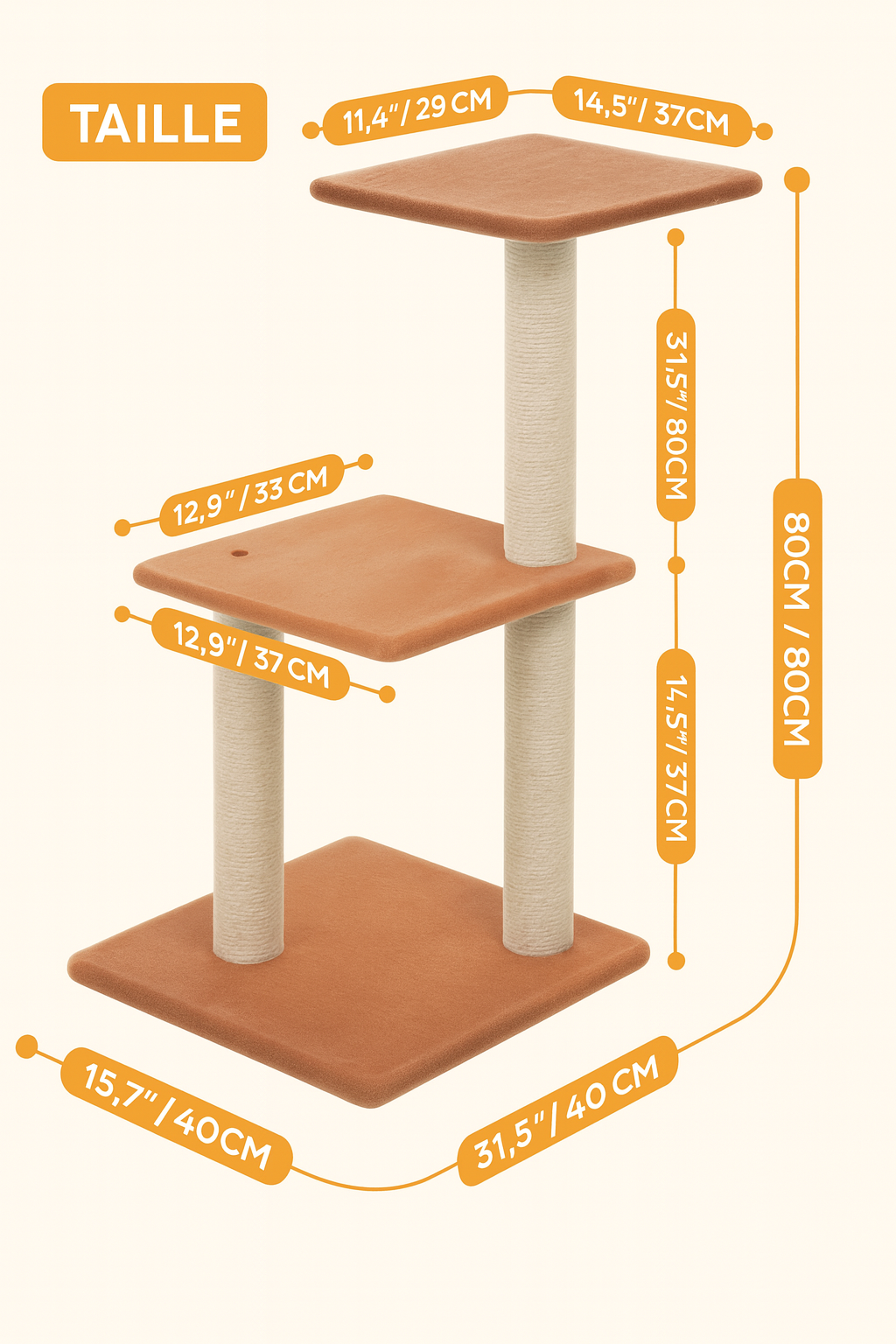 Petit Arbre à Chat Transformable pour Intérieur – Modulable, Avec Hamac, Niche, Griffoirs Sisal & Perchoir Amovible