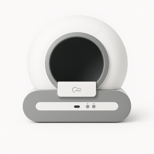 Litière Autonettoyante Connectée 65L pour Chat – Bac Compact avec App, Capteurs de Sécurité, Tapis & Sacs Inclus