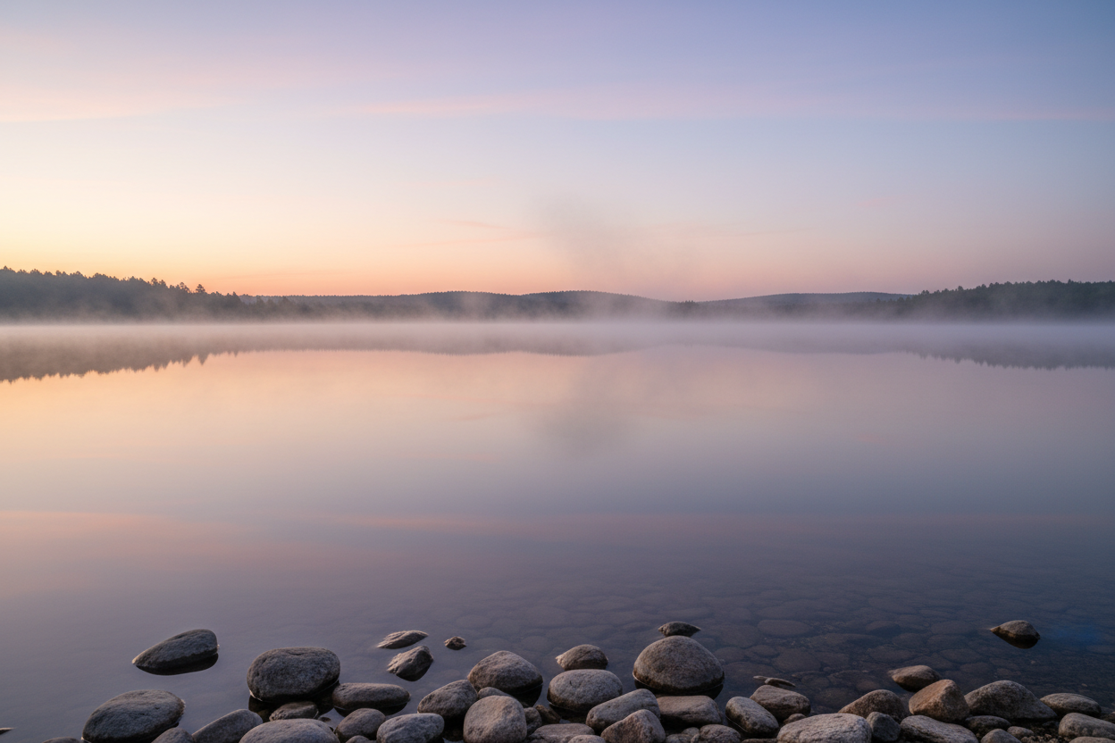 fait moi une image qui fait penser au silence et a la tranquiliter 